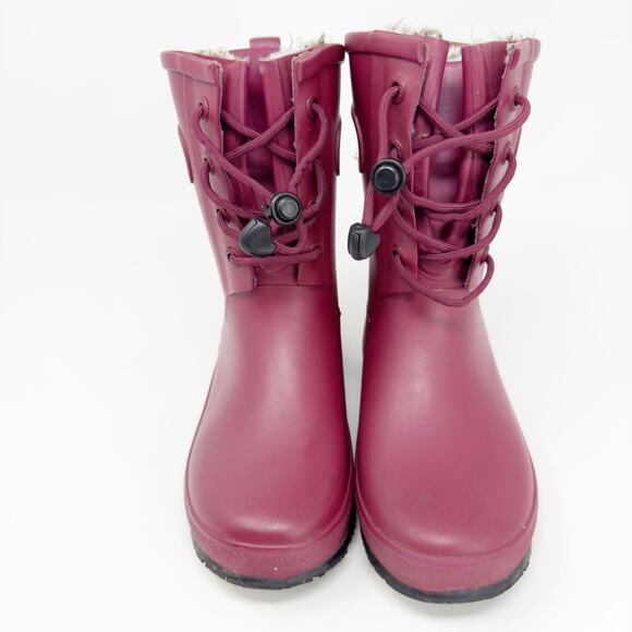 BOGS Kid Amanda Plush Lace Snow Boot 3 - Picture 3 of 7